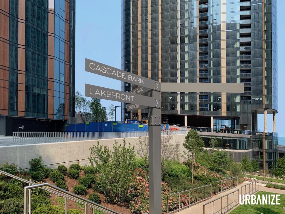 Photos Cascade Park opens in Lakeshore East Urbanize Chicago